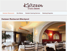 Tablet Screenshot of kwizeenrestaurant.co.uk